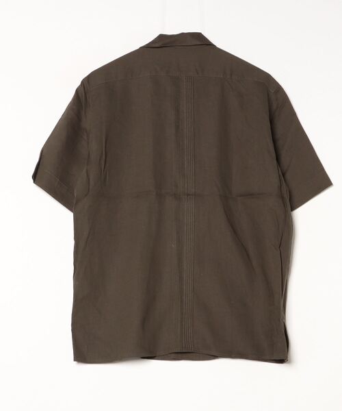 NANO universe（ナノユニバース）の「スタイリッシュキューバシャツ 半袖（シャツ/ブラウス・メンズ・ブラック/カーキ/ホワイト・L/M/S/XL）」の4枚目の写真