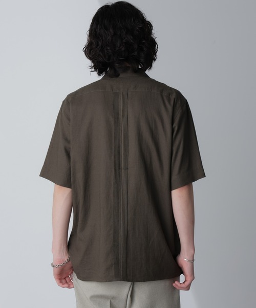 NANO universe（ナノユニバース）の「スタイリッシュキューバシャツ 半袖（シャツ/ブラウス・メンズ・ブラック/カーキ/ホワイト・L/M/S/XL）」の17枚目の写真