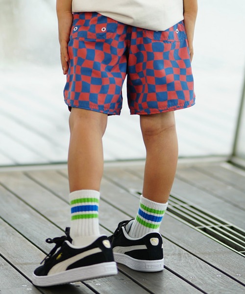 Ocean Pacific（オーシャンパシフィック）の「OP/オーピー キッズ 水着 水陸両用 トランクス チェッカーフラッグ 564406（水着・キッズ・ブラック/ネイビー・160cm/130cm/140cm/150cm）」の13枚目の写真