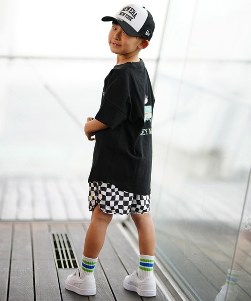 Ocean Pacific（オーシャンパシフィック）の「OP/オーピー キッズ 水着 水陸両用 トランクス チェッカーフラッグ 564406（水着・キッズ・ブラック/ネイビー・160cm/130cm/140cm/150cm）」の9枚目の写真