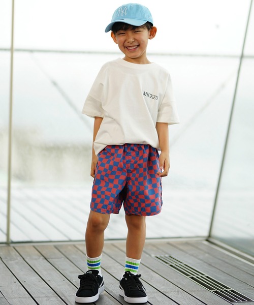 Ocean Pacific（オーシャンパシフィック）の「OP/オーピー キッズ 水着 水陸両用 トランクス チェッカーフラッグ 564406（水着・キッズ・ブラック/ネイビー・160cm/130cm/140cm/150cm）」の19枚目の写真