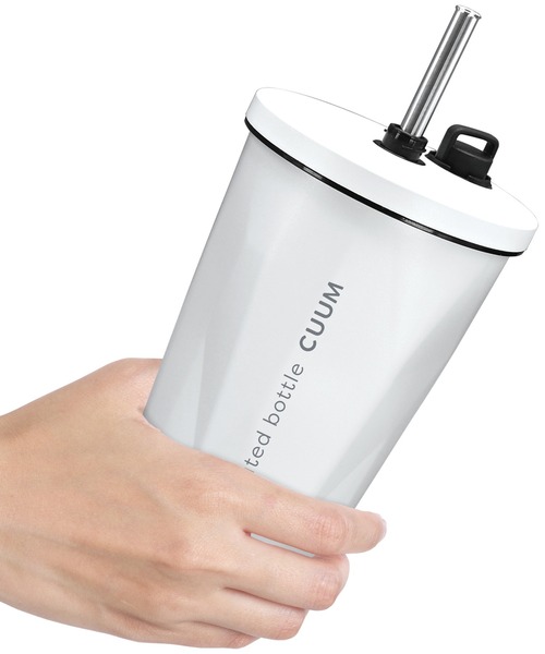 CALIFORNIA OUTFITTERS（カリフォルニア アウトフィッターズ）の「3-6A6 ストロー付き真空断熱タンブラー 600ml 蓋付き 保温 保冷 耐熱 ステンレス 持ち運び 水筒（グラス/マグカップ/タンブラー・レディース・ホワイト/オレンジ/パープル/ブルー・ONESIZE）」の18枚目の写真