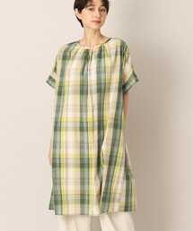 Dessin（デッサン）の「【洗える】ラメチェック柄ワンピース（ワンピース）」