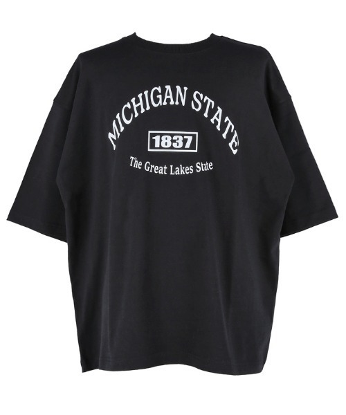 coca(coca)(コカ)の「メンズ カレッジプリントTシャツ(Tシャツ/カットソー・メンズ・ホワイト/ブラック・M/L/XL)」の11枚目の写真