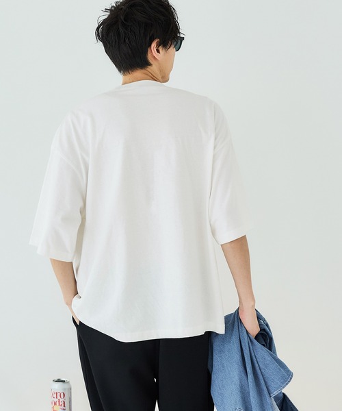 coca(coca)(コカ)の「メンズ カレッジプリントTシャツ(Tシャツ/カットソー・メンズ・ホワイト/ブラック・M/L/XL)」の13枚目の写真