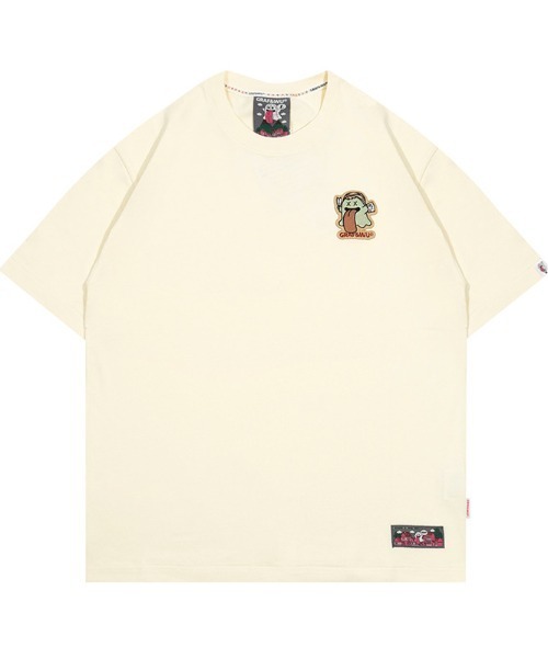 A'GEM/9 × .kom 『GRAF&WU/グラフアンドユー』 ワンポイントゴースト半袖カットソー（Tシャツ/カットソー）｜GRAF&WU（グラフアンドユー）