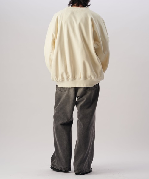 Lui's(ルイス)の「HYPE クルーネックスウェットプルオーバー(Tシャツ/カットソー・メンズ・チャコールグレー/アイボリー・FREE)」の21枚目の写真