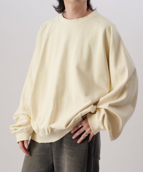 Lui's(ルイス)の「HYPE クルーネックスウェットプルオーバー(Tシャツ/カットソー・メンズ・チャコールグレー/アイボリー・FREE)」の16枚目の写真