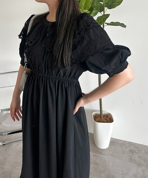 【20日限定値下げ】DAISYLIN裾カットワークレースワンピース（美品） KOH.style（コースタイル）の「カットワークレースワンピース