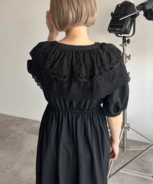 apres jour mignon(アプレジュールミニョン)の「襟裾レースワンピース【ZOZOTOWN限定アイテム】(ワンピース・レディース・オフホワイト/ブラック・MEDIUM/SMALL/X-LARGE)」の19枚目の写真