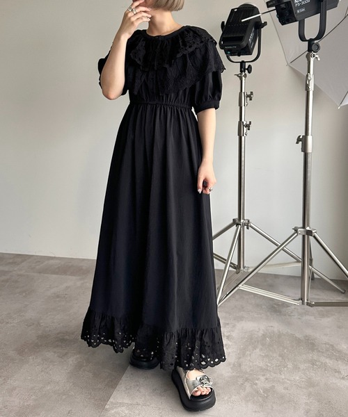 apres jour mignon(アプレジュールミニョン)の「襟裾レースワンピース【ZOZOTOWN限定アイテム】(ワンピース・レディース・オフホワイト/ブラック・MEDIUM/SMALL/X-LARGE)」の22枚目の写真
