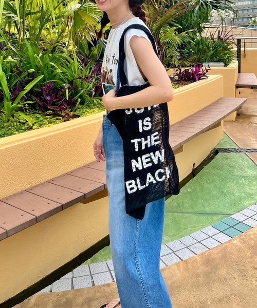 MAISON BENGAL（マイソンベンガル）の「【Maison Bengal／メイゾン ベンガル】JUTE MESH BAG（トートバッグ・レディース・ブラック/レッド/ブラック×ホワイト/グリーン・FREE）」の14枚目の写真