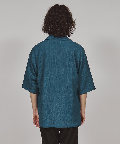 tk.TAKEO KIKUCHI(ティーケータケオキクチ)の「◆楊柳オープンカラーシャツ(シャツ/ブラウス・メンズ・ブルー/ダークブラウン/オフホワイト/ブラック・02/03)」の6枚目の写真