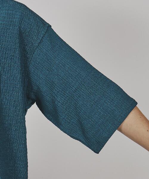 tk.TAKEO KIKUCHI(ティーケータケオキクチ)の「◆楊柳オープンカラーシャツ(シャツ/ブラウス・メンズ・ブルー/ダークブラウン/オフホワイト/ブラック・02/03)」の8枚目の写真