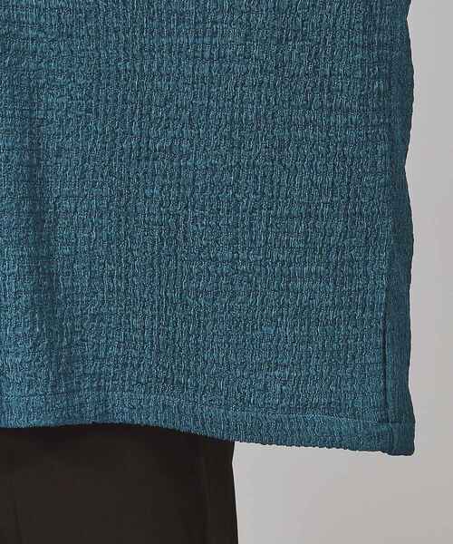 tk.TAKEO KIKUCHI(ティーケータケオキクチ)の「◆楊柳オープンカラーシャツ(シャツ/ブラウス・メンズ・ブルー/ダークブラウン/オフホワイト/ブラック・02/03)」の9枚目の写真