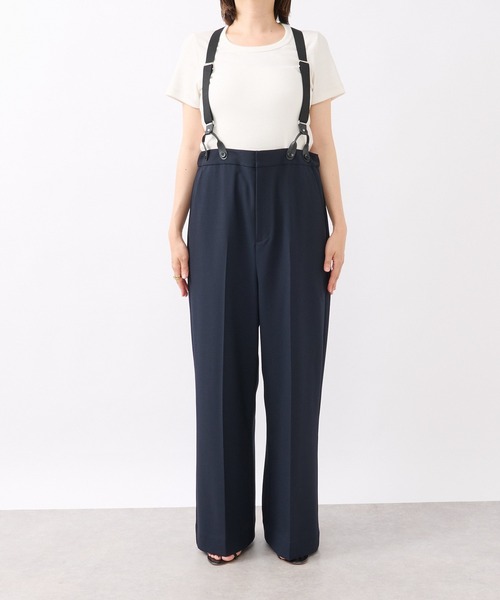 RIVE DROITE（リヴドロワ）の「【履くだけで決まる】サスペンダーセミフレアパンツ（その他パンツ・レディース・ネイビー/グレー・36/38）」の15枚目の写真