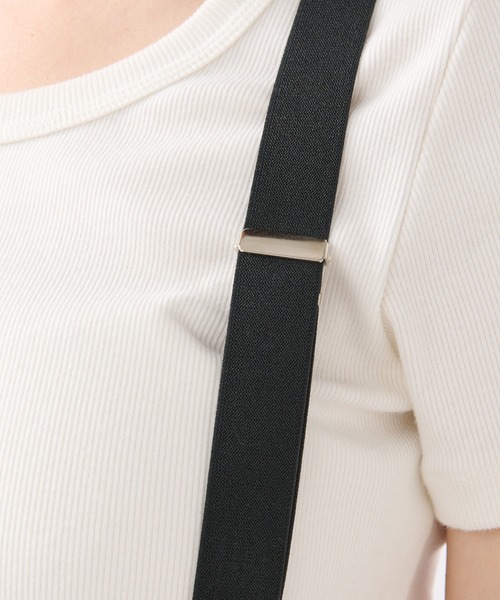 RIVE DROITE（リヴドロワ）の「【履くだけで決まる】サスペンダーセミフレアパンツ（その他パンツ・レディース・ネイビー/グレー・36/38）」の20枚目の写真