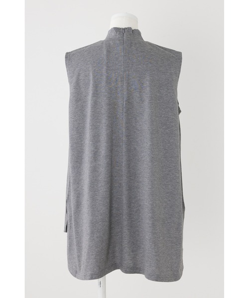 ENFOLD（エンフォルド）の「Staple天竺 スタンドネックタンクトップ（タンクトップ・レディース・チャコールグレー・38）」の6枚目の写真