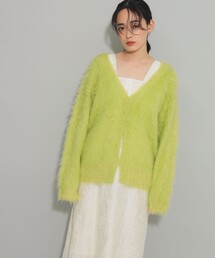 Ray BEAMS | Ray BEAMS / ヘアリー シャギー Vネック カーディガン(カーディガン/ボレロ)