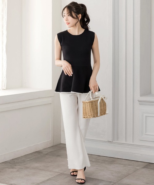 Julia Boutique(ジュリアブティック)の「パールハンドスクエアかごバッグ/24131(かごバッグ・レディース・ベージュ・ONE)」の21枚目の写真