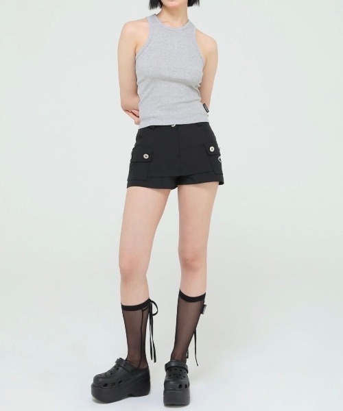UGLY SHADOW(アグリーシャドウ)の「【Uglyshadow】BEADS MANGO SLEEVELESS / 【アグリーシャドウ】ビーズシンプルタンクトップ(タンクトップ・レディース・グレー/ピンク/ホワイト/ブラック・ONE SIZE)」の13枚目の写真