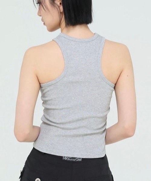 UGLY SHADOW(アグリーシャドウ)の「【Uglyshadow】BEADS MANGO SLEEVELESS / 【アグリーシャドウ】ビーズシンプルタンクトップ(タンクトップ・レディース・グレー/ピンク/ホワイト/ブラック・ONE SIZE)」の12枚目の写真