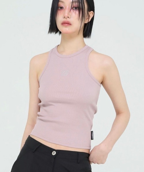 UGLY SHADOW(アグリーシャドウ)の「【Uglyshadow】BEADS MANGO SLEEVELESS / 【アグリーシャドウ】ビーズシンプルタンクトップ(タンクトップ・レディース・グレー/ピンク/ホワイト/ブラック・ONE SIZE)」の19枚目の写真
