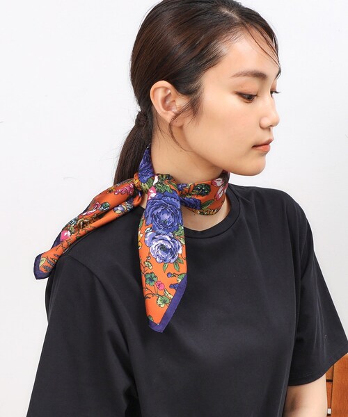 OPAQUE.CLIP（オペークドットクリップ）の「◆柄アソート大判スカーフ（バンダナ/スカーフ・レディース・ブラウン系2/ピンク系その他/ブラック系/ブラック系1・00）」の11枚目の写真