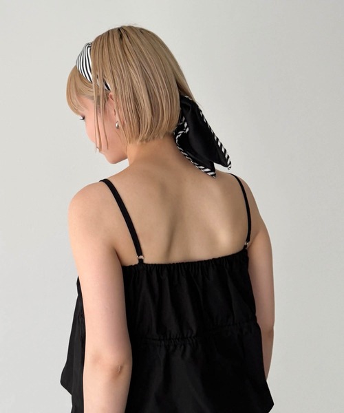 CANAL JEAN（キャナルジーン）の「diggity　ストライプスカーフ（バンダナ/スカーフ・レディース・ブラウン/ブラック・ONE SIZE）」の11枚目の写真