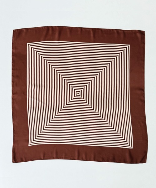 CANAL JEAN（キャナルジーン）の「diggity　ストライプスカーフ（バンダナ/スカーフ・レディース・ブラウン/ブラック・ONE SIZE）」の3枚目の写真