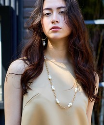 Audie a Muses（オーディアミューズ）の「バロックパール風ビーズロングネックレス（ネックレス）」