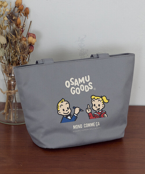MONO　COMME CA（モノコムサ）の「【OSAMU GOODS × MONO COMME CA】ミニトート（トートバッグ・レディース・グレー/オフホワイト・FREE）」の2枚目の写真