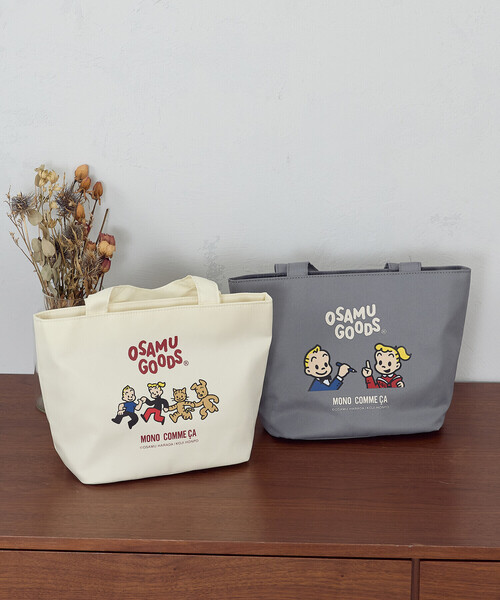 MONO　COMME CA（モノコムサ）の「【OSAMU GOODS × MONO COMME CA】ミニトート（トートバッグ・レディース・グレー/オフホワイト・FREE）」の3枚目の写真