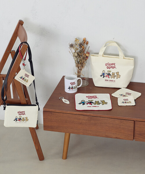 MONO　COMME CA（モノコムサ）の「【OSAMU GOODS × MONO COMME CA】ミニトート（トートバッグ・レディース・グレー/オフホワイト・FREE）」の4枚目の写真