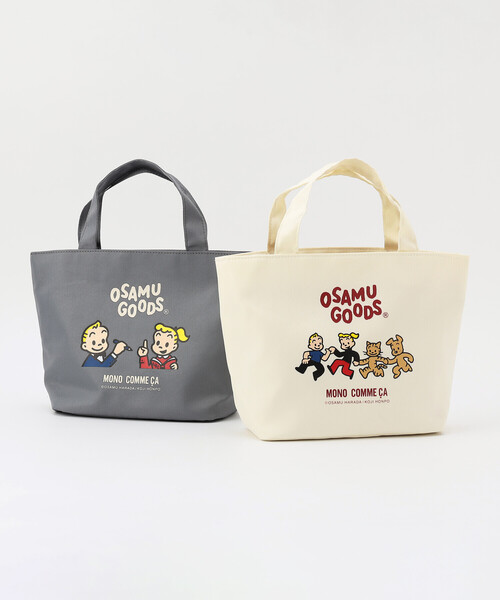 MONO　COMME CA（モノコムサ）の「【OSAMU GOODS × MONO COMME CA】ミニトート（トートバッグ・レディース・グレー/オフホワイト・FREE）」の15枚目の写真