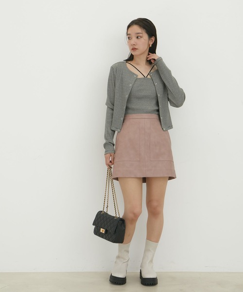 VIS（ビス）の「チェーンショルダーキルティングバッグ（ショルダーバッグ・レディース・ブラック/ブラック系その他3/オフホワイト・FREE）」の12枚目の写真