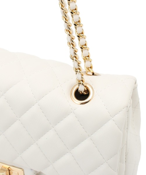 VIS（ビス）の「チェーンショルダーキルティングバッグ（ショルダー