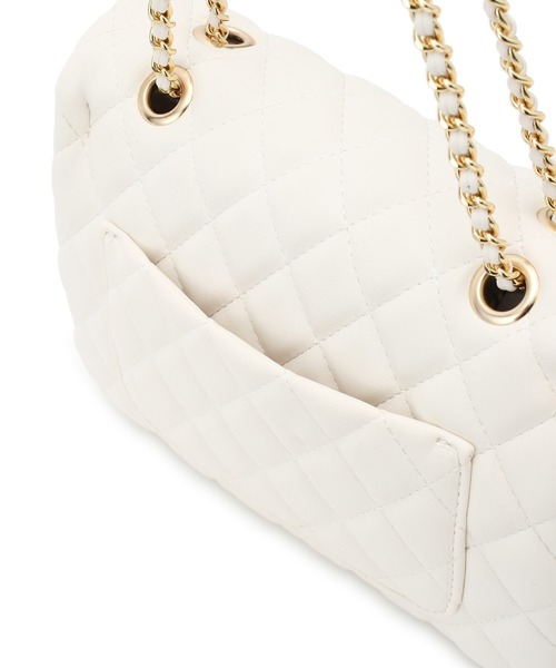 VIS（ビス）の「チェーンショルダーキルティングバッグ（ショルダーバッグ・レディース・ブラック/ブラック系その他3/オフホワイト・FREE）」の18枚目の写真