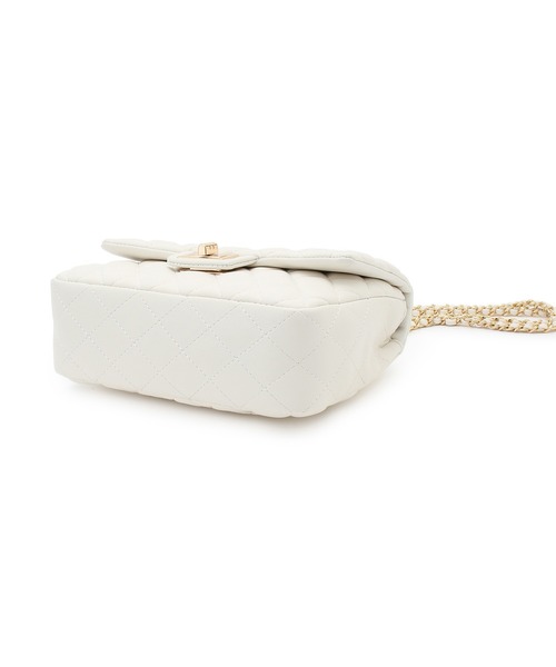 VIS（ビス）の「チェーンショルダーキルティングバッグ（ショルダー