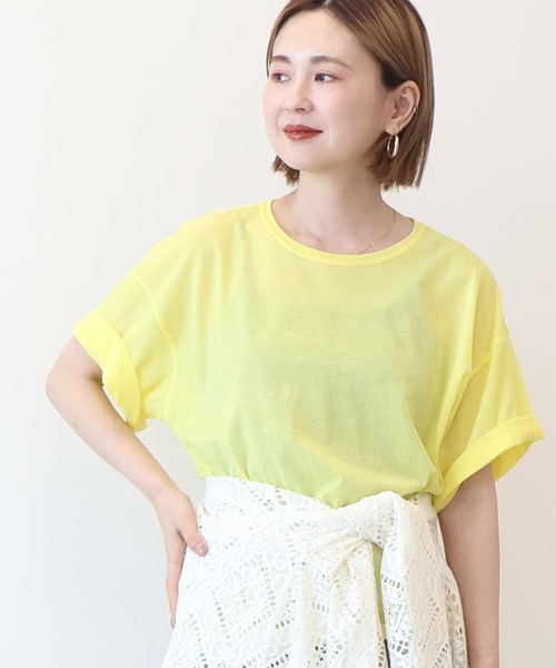 Ameri ロック　シアーTシャツ　美品 Ameri ロック シアーTシャツ 美品