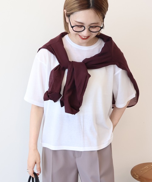 Ameri ロック　シアーTシャツ　美品 セール】シアーBIGTEE（Tシャツ/カットソー）｜AMERICAN HOLIC