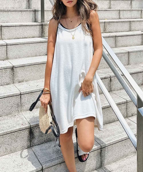 パイルバイカラードレス