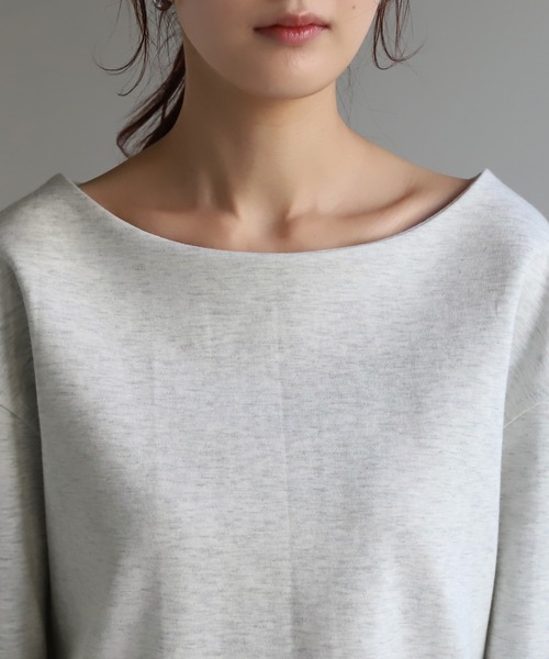 HUG.U(ハグユー)の「コクーンシルエットプルオーバー(Tシャツ/カットソー・レディース・ダークグレー/ホワイト系その他/ブラック・FREE)」の18枚目の写真