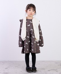 la poche biscuit（ラポシェビスキュイ）の「うさ耳ジップボアベスト（ベスト・キッズ）」