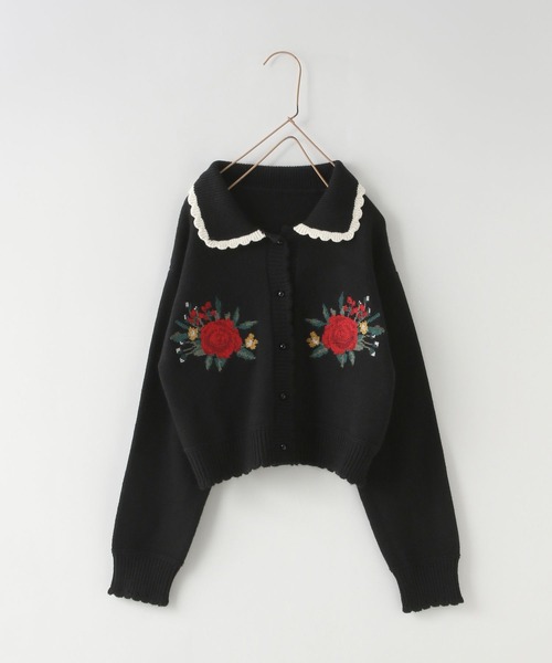 セール】クロスステッチフラワーカーディガン 145396（カーディガン