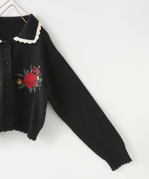 セール】クロスステッチフラワーカーディガン 145396（カーディガン