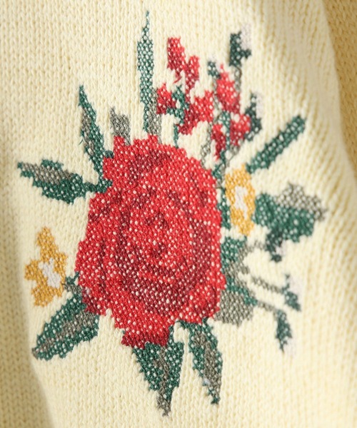 セール】クロスステッチフラワーカーディガン 145396（カーディガン