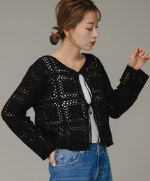 URBAN RESEARCH Sonny Label | クロシェライクリボンカーディガン(カーディガン/ボレロ)
