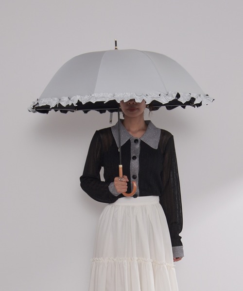 セール】【SETUP7】UVフリルドーム 日傘 長傘 50cm NT（長傘）｜SETUP7