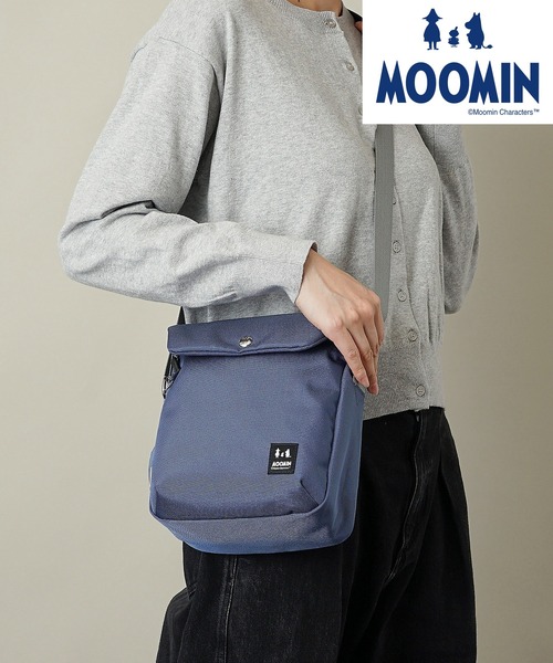 MOOMIN(ムーミン)の「【MOOMIN】(ムーミン) コンパクト ショルダーバッグ RMNK-01(ショルダーバッグ・レディース・ベージュ/レッド/グリーン/ブラック/サックスブルー/スモークピンク・ONE SIZE)」の4枚目の写真